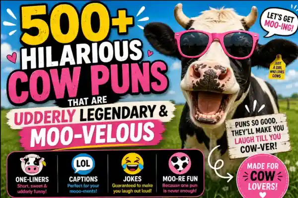 500+ Hilarious Cow Puns That Are Udderly Legendary