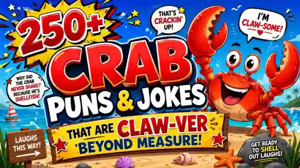 250+ Crab Puns & Jokes That Are Claw-ver Beyond Measure