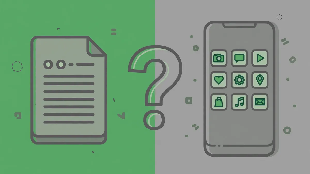 Voozon.com website versus the Voozon mobile app — two separate products sharing one name